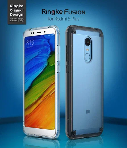 Ringke Fusion Xiaomi Redmi 5 Plus Transparant Zwart afbeelding 8