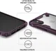 Ringke Fusion X Apple iPhone XS Hoesje Doorzichtig Paars afbeelding 6