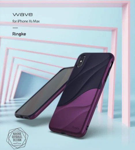Ringke Wave Apple iPhone XS Max Hoesje Paars afbeelding 9