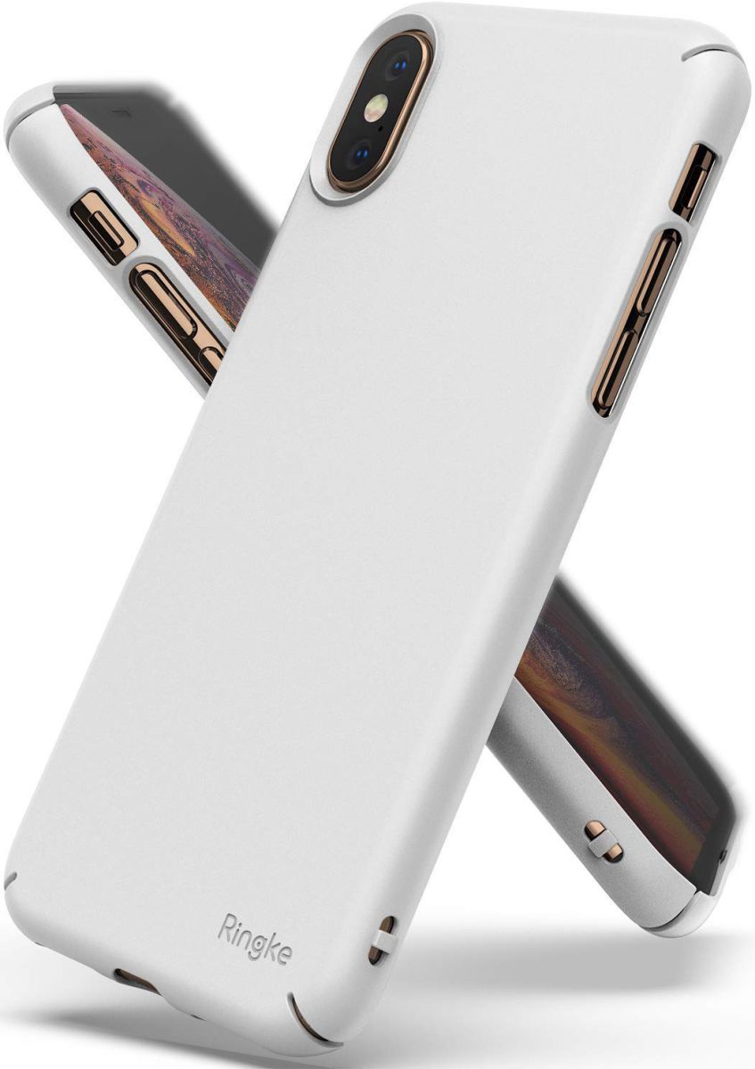 Ringke Slim Apple iPhone XS Ultra Dun Hoesje Wit afbeelding 1