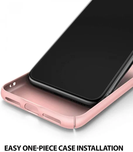 Ringke Slim Apple iPhone XS Ultra Dun Hoesje Roze afbeelding 5