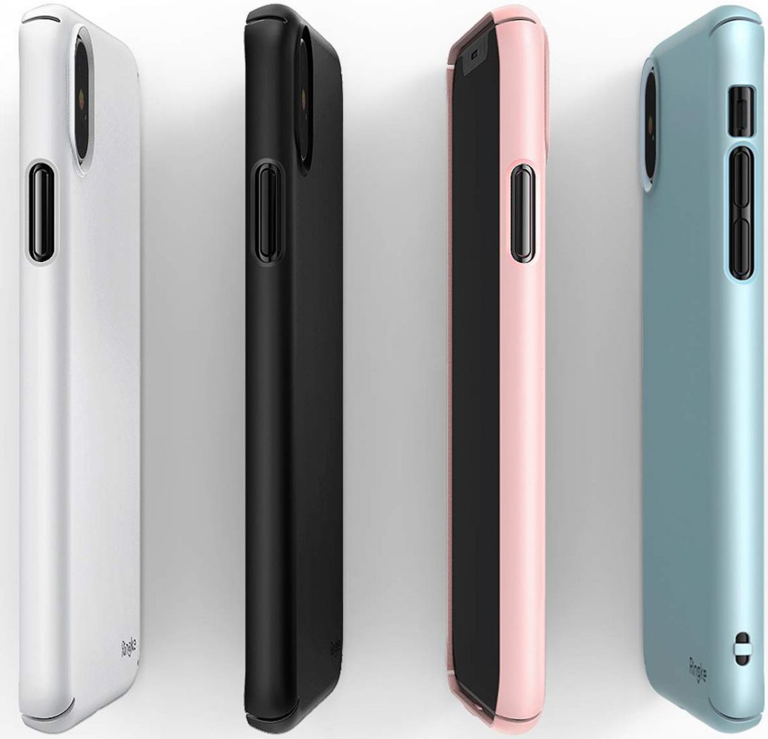 Ringke Slim Apple iPhone XS Ultra Dun Hoesje Roze afbeelding 8