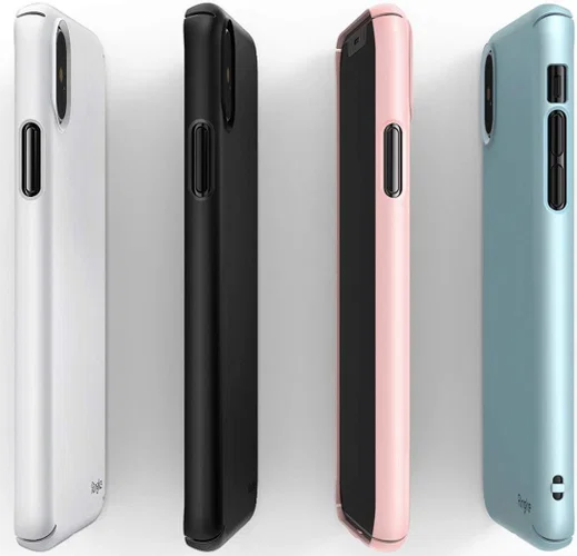 Ringke Slim Apple iPhone XS Ultra Dun Hoesje Roze afbeelding 8