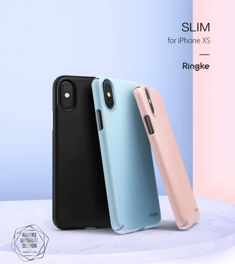 Ringke Slim Apple iPhone XS Ultra Dun Hoesje Roze afbeelding 10