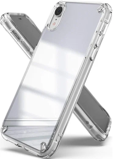 Ringke Fusion Apple iPhone XR Spiegel Hoesje Zilver afbeelding 1