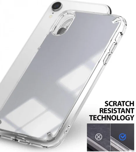Ringke Fusion Apple iPhone XR Spiegel Hoesje Zilver afbeelding 2