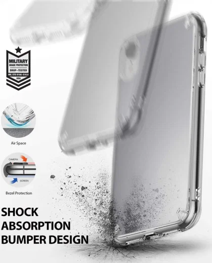 Ringke Fusion Apple iPhone XR Spiegel Hoesje Zilver afbeelding 5