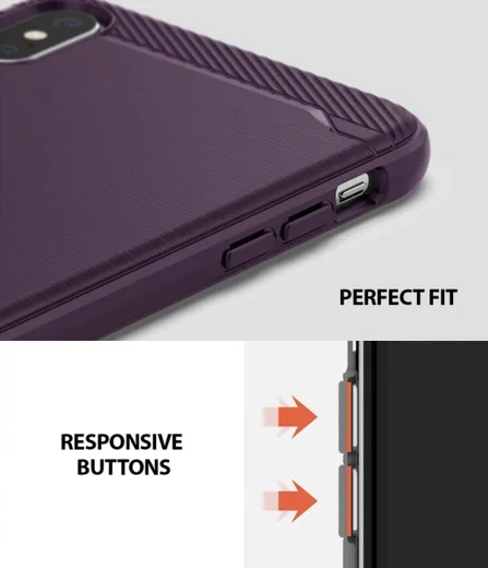 Ringke Onyx X Apple iPhone XS Max Hoesje Paars afbeelding 5