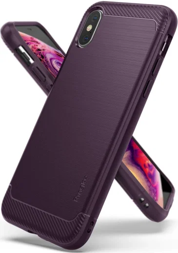 Ringke Onyx Apple iPhone XS Hoesje Paars afbeelding 1