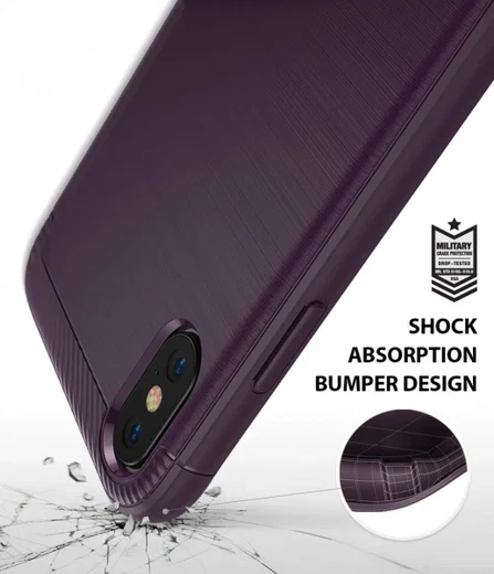 Ringke Onyx Apple iPhone XS Hoesje Paars afbeelding 3