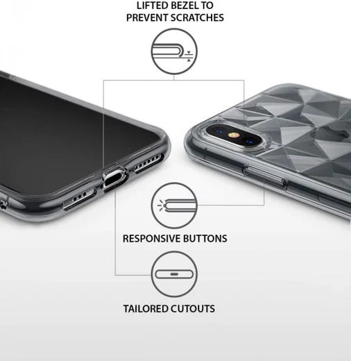 Ringke Air Prism Apple iPhone XS Hoesje Zwart afbeelding 4