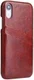 Apple iPhone XR Back Cover met Lederen Coating Bruin afbeelding 1