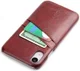 Apple iPhone XR Back Cover met Lederen Coating Bruin afbeelding 2