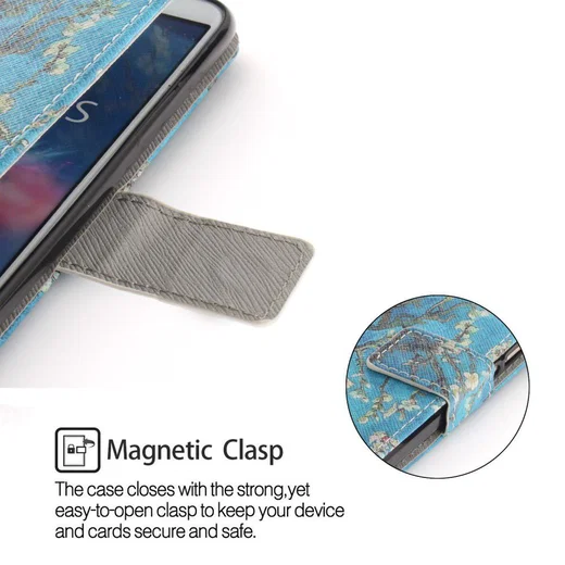 Huawei P Smart Portemonnee Print Hoesje Blossom afbeelding 3