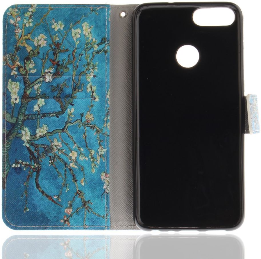 Huawei P Smart Portemonnee Print Hoesje Blossom afbeelding 5