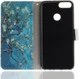 Huawei P Smart Portemonnee Print Hoesje Blossom afbeelding 5
