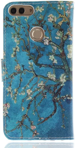 Huawei P Smart Portemonnee Print Hoesje Blossom afbeelding 6