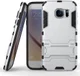 Hybride Samsung Galaxy S7 Back Cover Bescherm Hoesje Zilver afbeelding 4