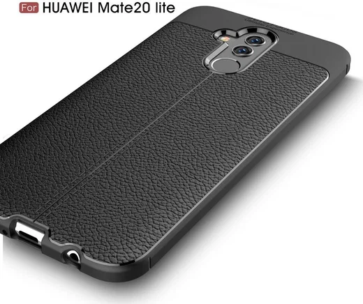 Huawei Mate 20 Lite Rugged Armor Brushed TPU Hoesje Zwart afbeelding 11