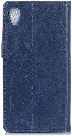 Alcatel 1 Crazy Horse Wallet Stand Hoesje Blauw afbeelding 9