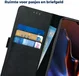 Rosso Deluxe OnePlus 6T Hoesje Echt Leer Book Case Zwart afbeelding 4