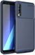 Samsung Galaxy A7 2018 Siliconen Carbon Hoesje Blauw afbeelding 1