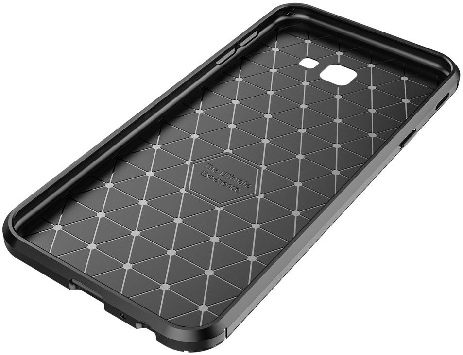 Samsung Galaxy J4 Plus Siliconen Carbon Hoesje Zwart afbeelding 10