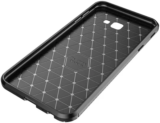 Samsung Galaxy J4 Plus Siliconen Carbon Hoesje Zwart afbeelding 10