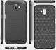 Samsung Galaxy J6 Plus Geborsteld TPU Hoesje Zwart afbeelding 10