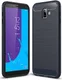Samsung Galaxy J6 Plus Geborsteld TPU Hoesje Blauw afbeelding 1