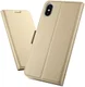 Apple iPhone XR Flip Hoesje met Kaart Houder Goud afbeelding 1