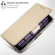 Apple iPhone XR Flip Hoesje met Kaart Houder Goud afbeelding 7