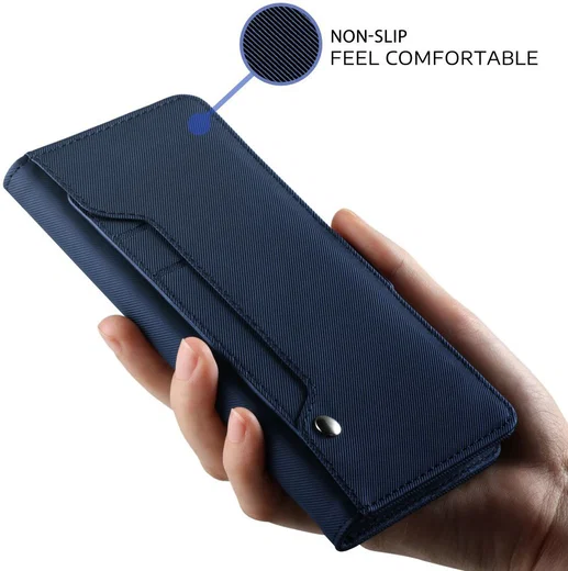 Apple iPhone Xs Max Book Cover met Spiegel Blauw afbeelding 6
