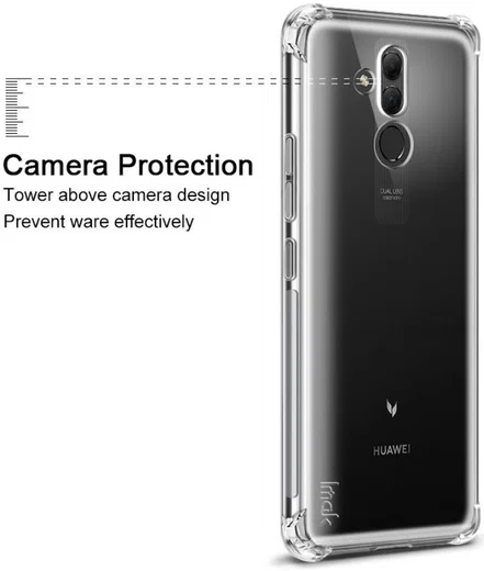 IMAK Huawei Mate 20 Lite Hoesje met Screenprotector Transparant afbeelding 5