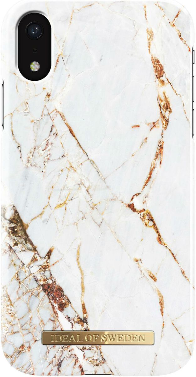 iDeal of Sweden iPhone XR Fashion Hoesje Carrara Gold afbeelding 1