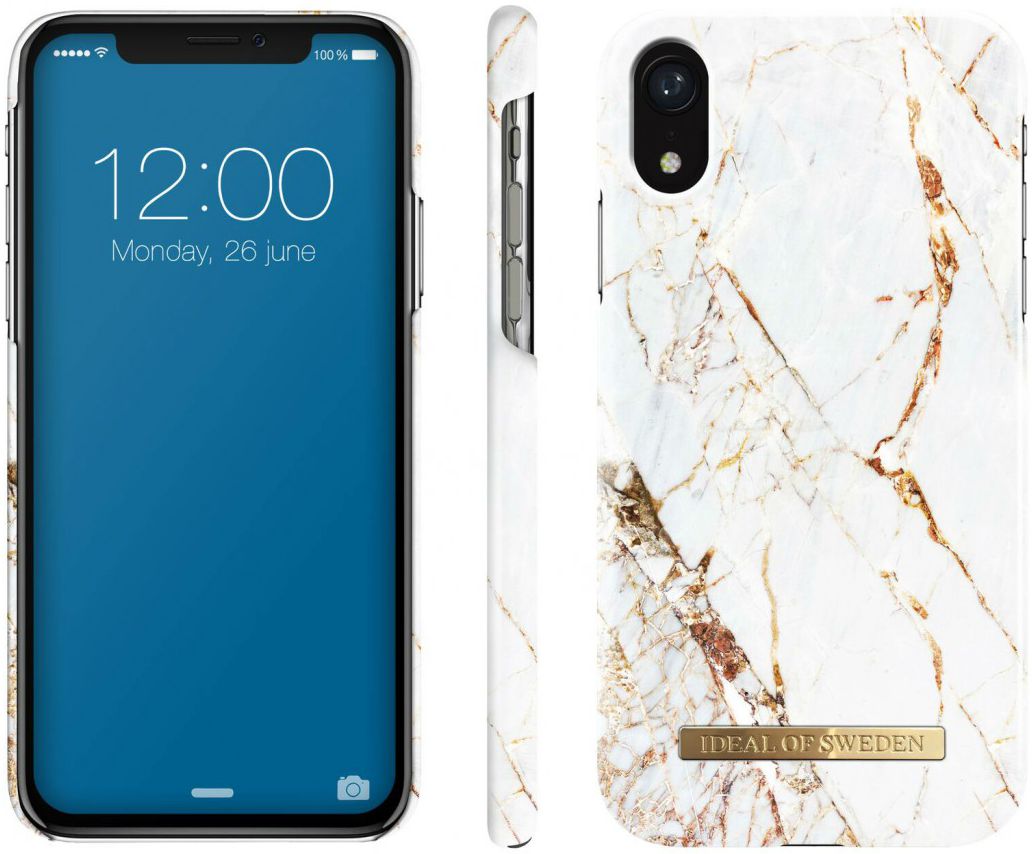iDeal of Sweden iPhone XR Fashion Hoesje Carrara Gold afbeelding 2