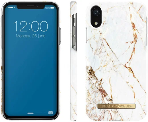 iDeal of Sweden iPhone XR Fashion Hoesje Carrara Gold afbeelding 2