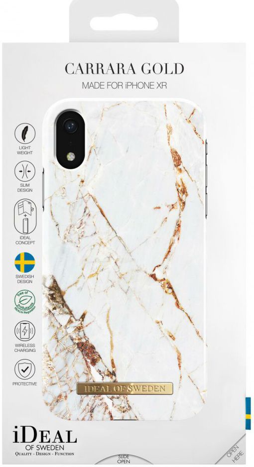 iDeal of Sweden iPhone XR Fashion Hoesje Carrara Gold afbeelding 3