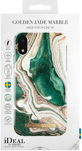 iDeal of Sweden iPhone XR Fashion Hoesje Golden Jade afbeelding 4