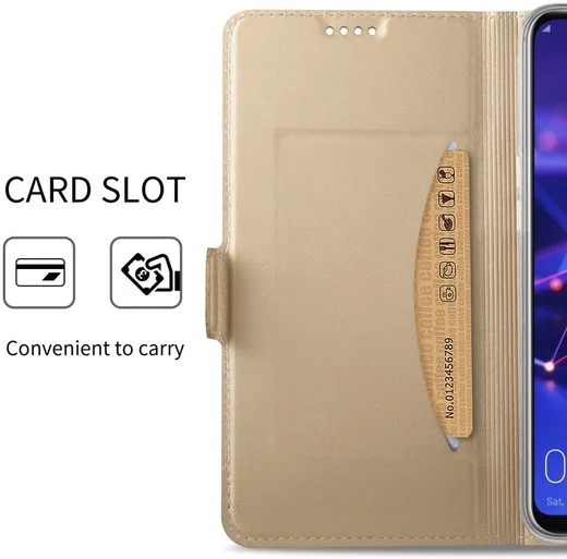 Huawei Mate 20 Lite Portemonnee Hoesje Goud afbeelding 2