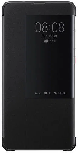 Huawei Mate 20 Originele Flip Cover Zwart afbeelding 1