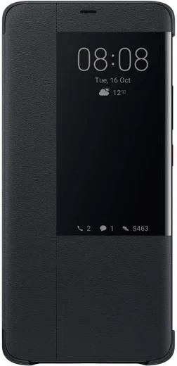 Huawei Mate 20 Pro Originele Flip Cover Zwart afbeelding 1