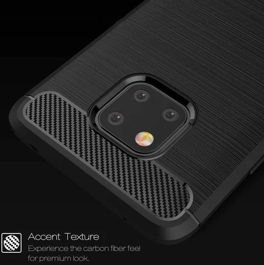 Huawei Mate 20 Pro Geborsteld TPU Hoesje Zwart afbeelding 8