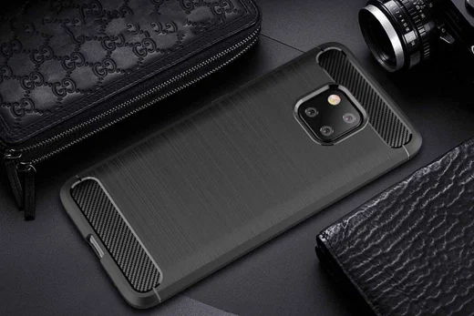 Huawei Mate 20 Pro Geborsteld TPU Hoesje Zwart afbeelding 10