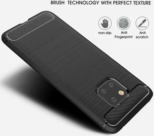 Huawei Mate 20 Pro Geborsteld TPU Hoesje Blauw afbeelding 7