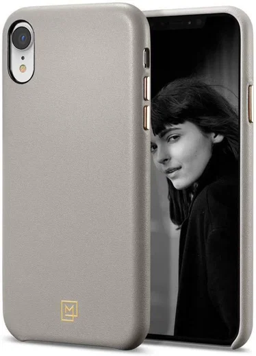 Spigen La Manon Calin Case Apple iPhone XR Oatmeal Beige afbeelding 1