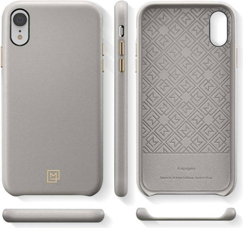 Spigen La Manon Calin Case Apple iPhone XR Oatmeal Beige afbeelding 5