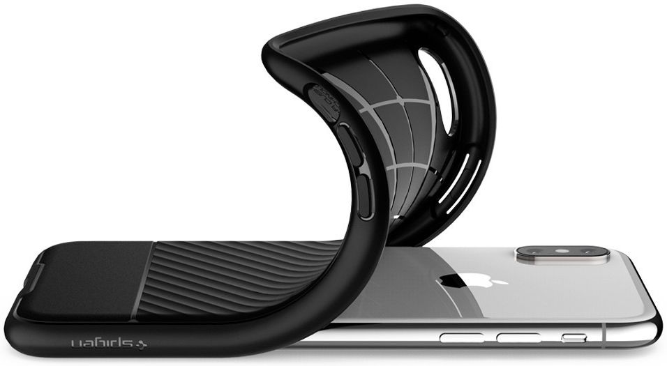 Spigen Core Armor Case Flexibel TPU Hoesje Apple iPhone XS Zwart afbeelding 11
