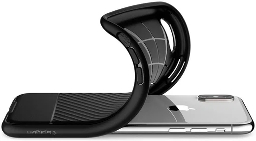 Spigen Core Armor Case Flexibel TPU Hoesje Apple iPhone XS Zwart afbeelding 5