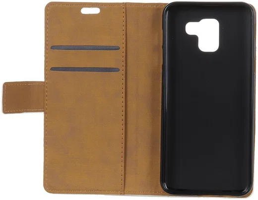 Samsung Galaxy J6 Plus Portemonnee Print Hoesje met Boom Print afbeelding 2